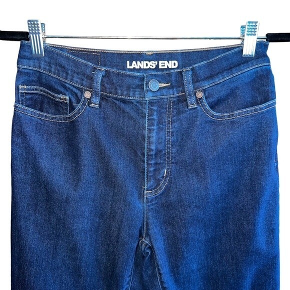 Lands End Womens Jeans High Rise Straight Leg‎ Size 6 - Picture 2 of 14